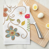 Floral Kitchen Handtuch (Viertel Falte)