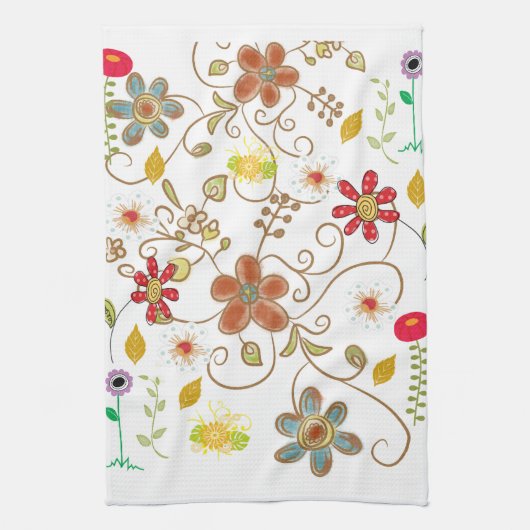 Floral Kitchen Handtuch (Vertikal)