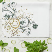 Floral Kitchen Handtuch (Gefaltet)