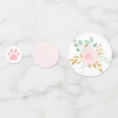 Floral Kitten Geburtstagsparty Confetti Konfetti (Rückseiten)