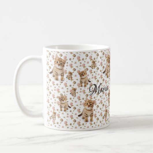 Floral Kitten Tasse (Links)