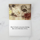 Floral KJV Bible Verse Beileid Karte (Innenseite)
