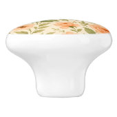 Floral knob. keramikknauf (Seitenansicht)