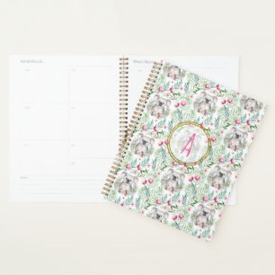 Floral KOALA BEAR Monogram Girls Bedroom Kinderzim Planer