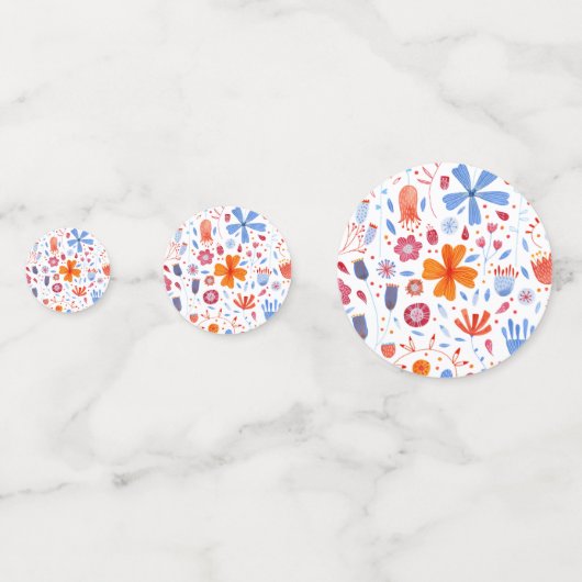 Floral Konfetti (Rückseiten)