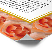 Floral | KORALE ROSE | 120 Sitze | Sitzplan Poster (Ecke)