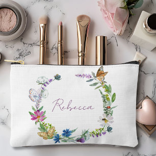Floral-Kosmetik-/Zubehörtasche Zubehörtasche