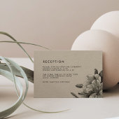 Floral Kraft Hochzeitskarte Einladung