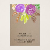 Floral Kraft Ohrring (Rückseite)