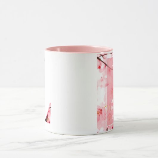 Floral L Initial Mug | Personalized Name & Traits Tasse (Zentrum)