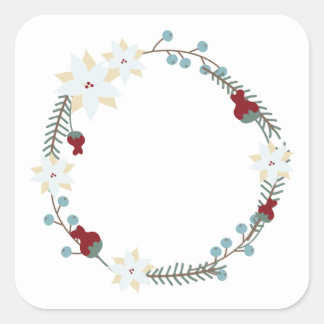 Floral Label Aufkleber