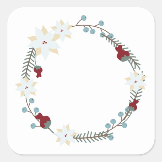 Floral Label Aufkleber (Vorderseite)