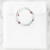 Floral Label Aufkleber (Tasche)