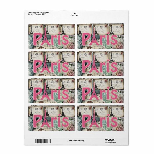 Floral Labels Paris (Vorne)