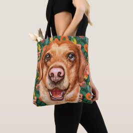 Floral Labrador Hund Tasche