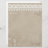 Floral Lace Butterfly Wedding Briefbogen (Vorne/Hinten)