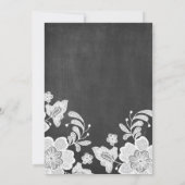 Floral Lace | Einladung zur Kinderspielbrett (Rückseite)