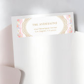 Floral Lace Frame Return Address Label