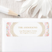 Floral Lace Frame Return Address Label (Insitu)