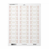 Floral Lace Frame Return Address Label (Vorne)
