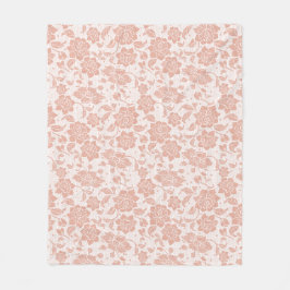 Floral Lace Nahtloses Muster Fleecedecke