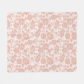 Floral Lace Nahtloses Muster Fleecedecke (Vorderseite (Horizontal))