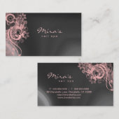 Floral Landscaping Visitenkarte Grau Pink (Vorne/Hinten)
