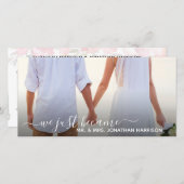 Floral Lanterns Foto Just Married Website Ankündigung (Vorne/Hinten)