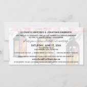 Floral Lanterns Foto Just Married Website Ankündigung (Rückseite)