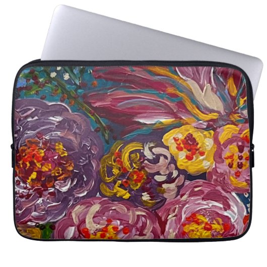Floral Lap Top Tasche (Vorderseite)