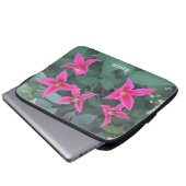 Floral Laptop Sleeve (Vorne Knopf)
