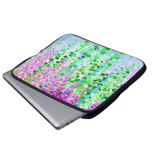 floral laptopschutzhülle (Vorne Knopf)