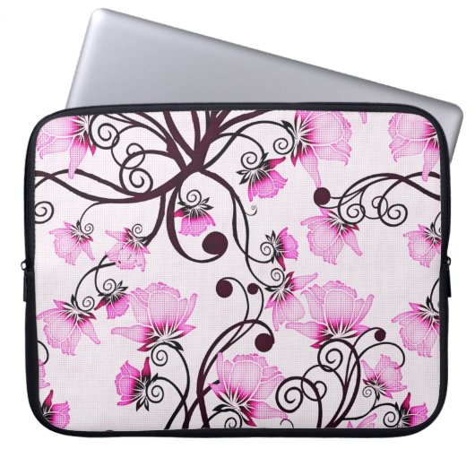 floral laptopschutzhülle (Vorderseite)