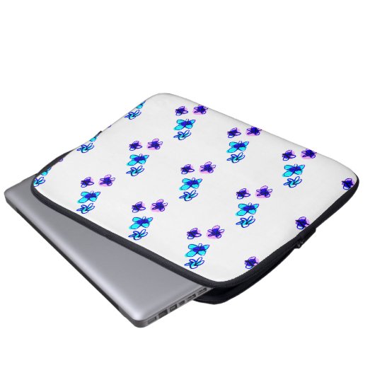 floral laptopschutzhülle (Vorne Knopf)
