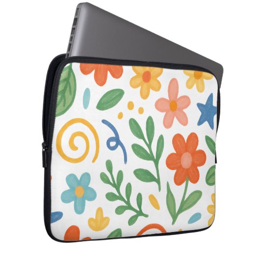 floral laptopschutzhülle (Vorne Rechts)