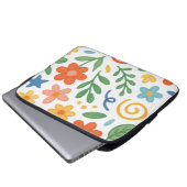 floral laptopschutzhülle (Vorne Knopf)