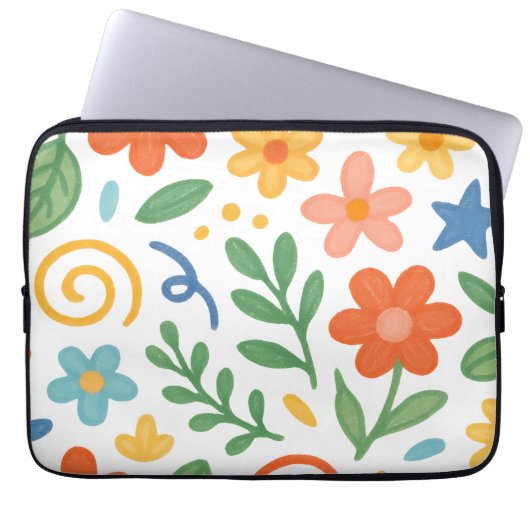 floral laptopschutzhülle (Vorderseite)