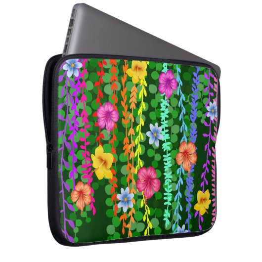 Floral Laptopschutzhülle (Vorne Rechts)