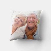 Floral Lavender Garland 50 Jahre Foto Kissen (Rückseite)