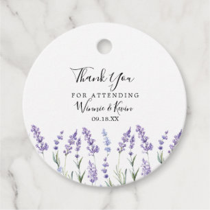Floral Lavender Geschenkanhänger