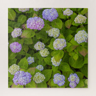 Floral Lavender Hydrangea Sommerfotografie Puzzle