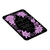 FLORAL LAVENDER. IN LOVING MEMORY KEEPSAKE,  MAGNET (Rechte Seite)