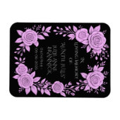 FLORAL LAVENDER. IN LOVING MEMORY KEEPSAKE,  MAGNET (Horizontal)