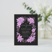 FLORAL LAVENDER. IN LOVING MEMORY KEEPSAKE,  POSTKARTE (Stehend Vorderseite)
