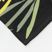 Floral Lavender Lemons Vintag Illustration Fleecedecke (Ecke)