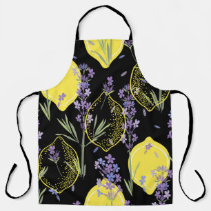 Floral Lavender Lemons Vintag Illustration Schürze