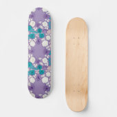 Floral Lavender Skateboard (Vorderseite)