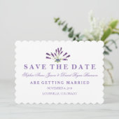 Floral Lavender Wedding speichern das Datum Save The Date (Stehend Vorderseite)