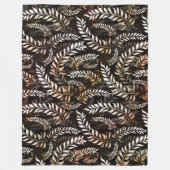 Floral Leaf Fleecedecke (Vorderseite)