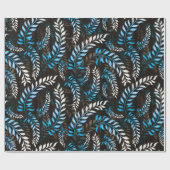 Floral Leaf Geschenkpapier (Flach)
